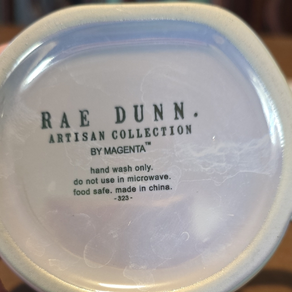 Rae Dunn Iridescent White SWEET HEART Ceramic Mug - Picture 2 of 6